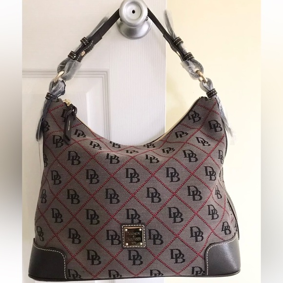 Dooney & Bourke Large Erica in Charcoal Gtay Vintage - Picture 2 of 5